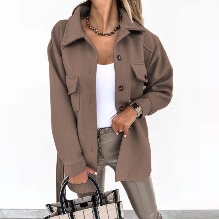 Levoire | Manteau De Chemise À La Mode Café