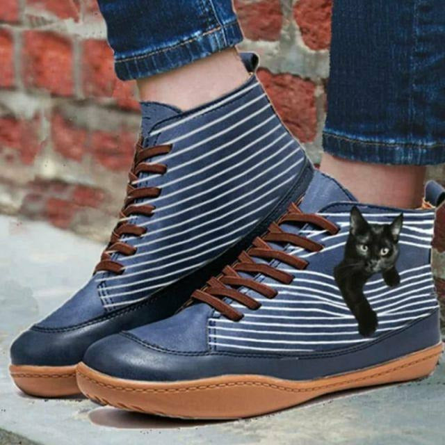 Levoire | Sneaker Amusant Avec Motif De Baiser Pour Femmes Bleu