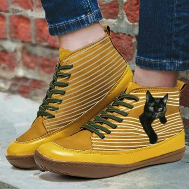 Levoire | Plates à Imprimé Chat Jaune