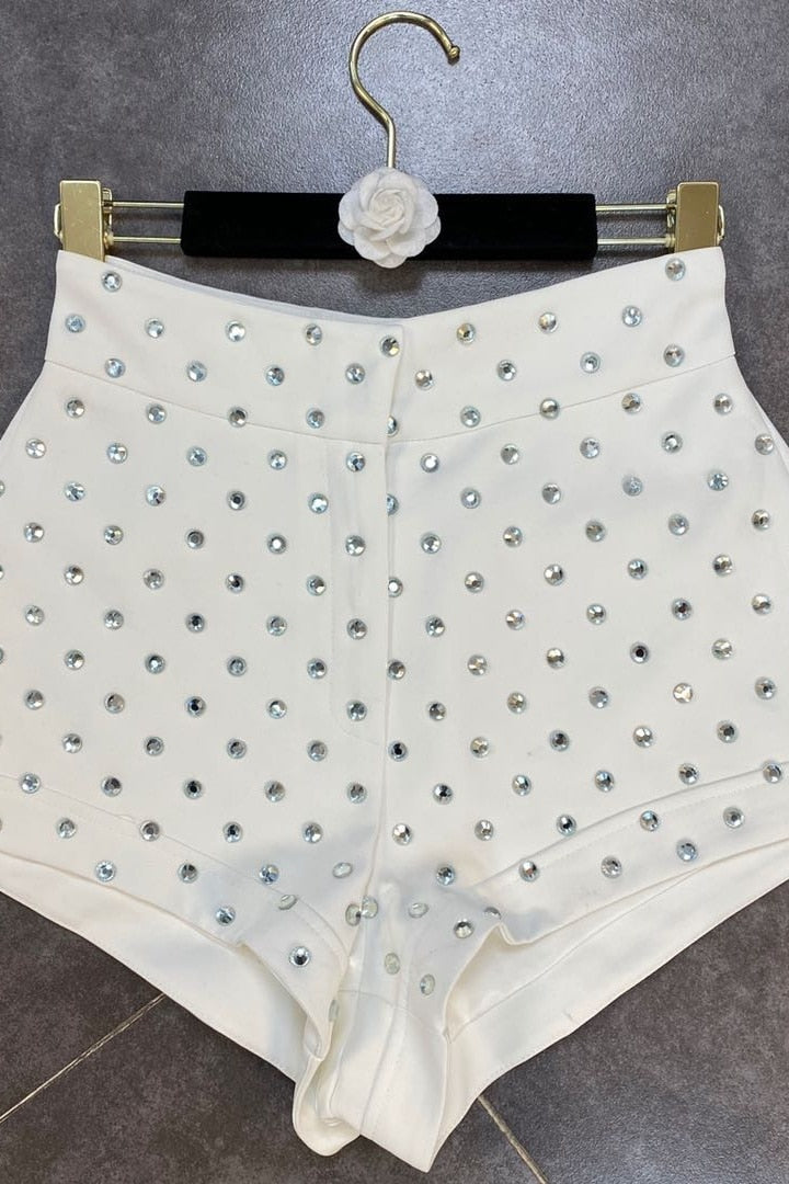 Levoire | Short En Diamants Taille Haute