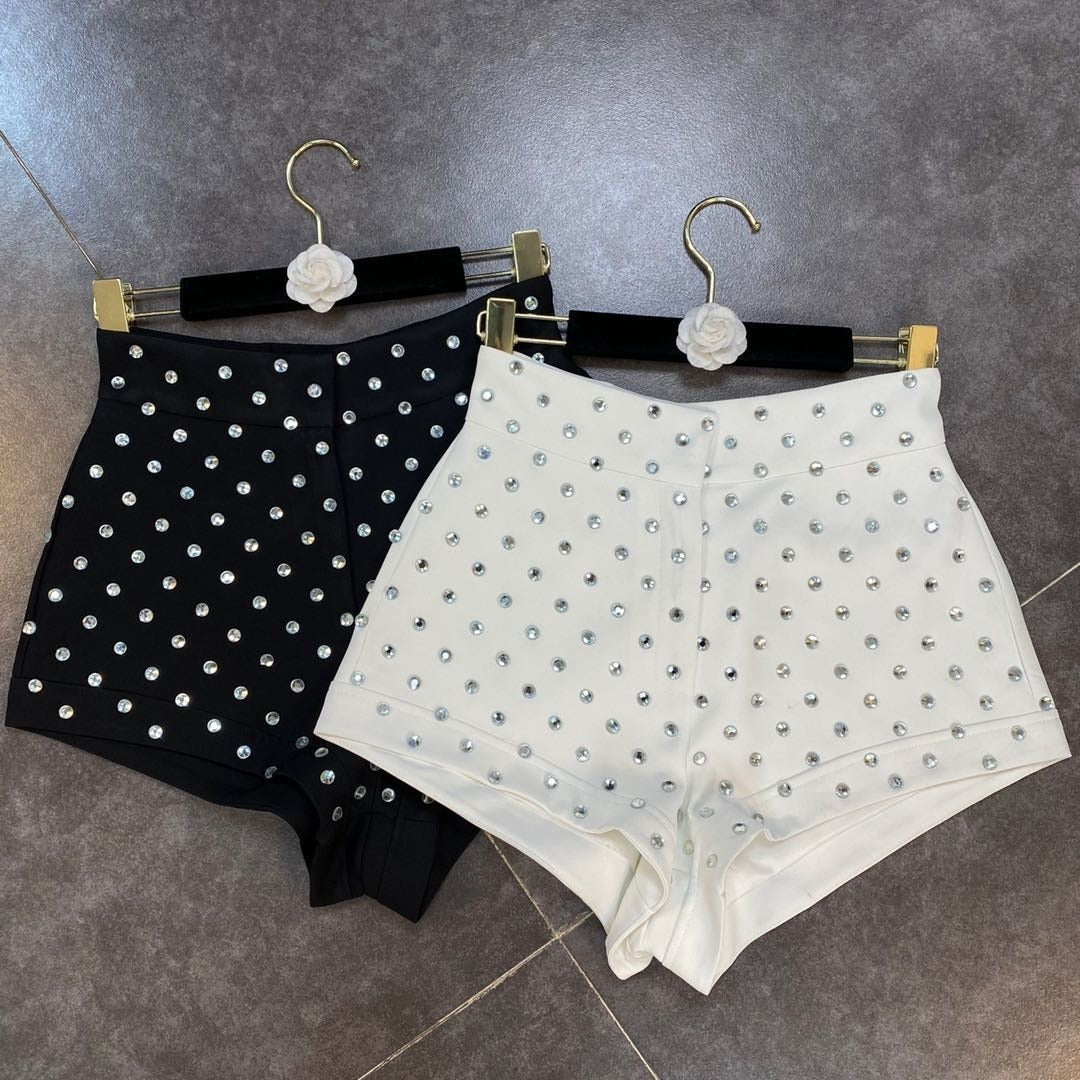 Levoire | Short En Diamants Taille Haute