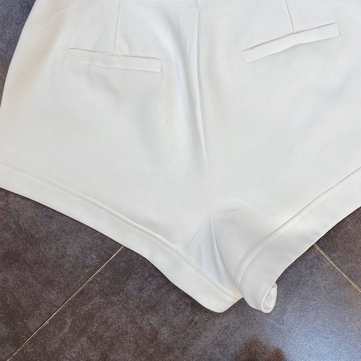 Levoire | Taille Haute Shorts En Diamants