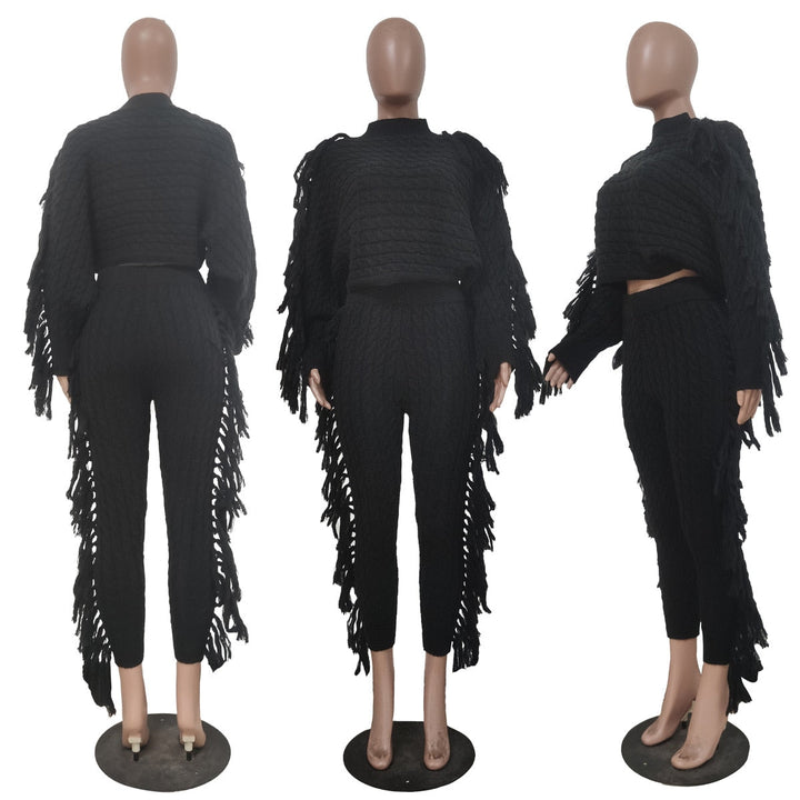 Levoire | Pull À Franges Sexy Deux Pièces