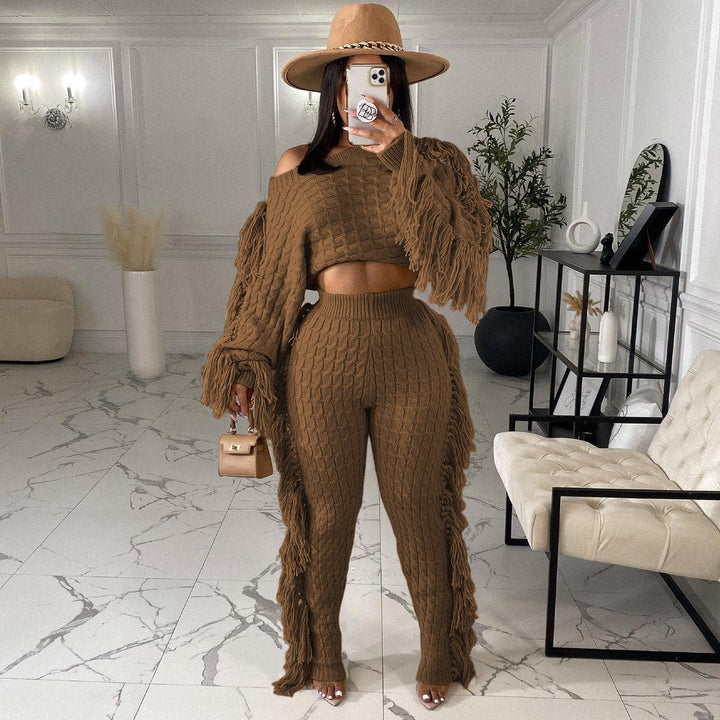Levoire | Pull À Franges Sexy Deux Pièces