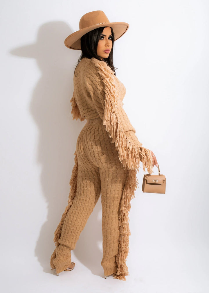 Levoire | Pull À Franges Sexy Deux Pièces