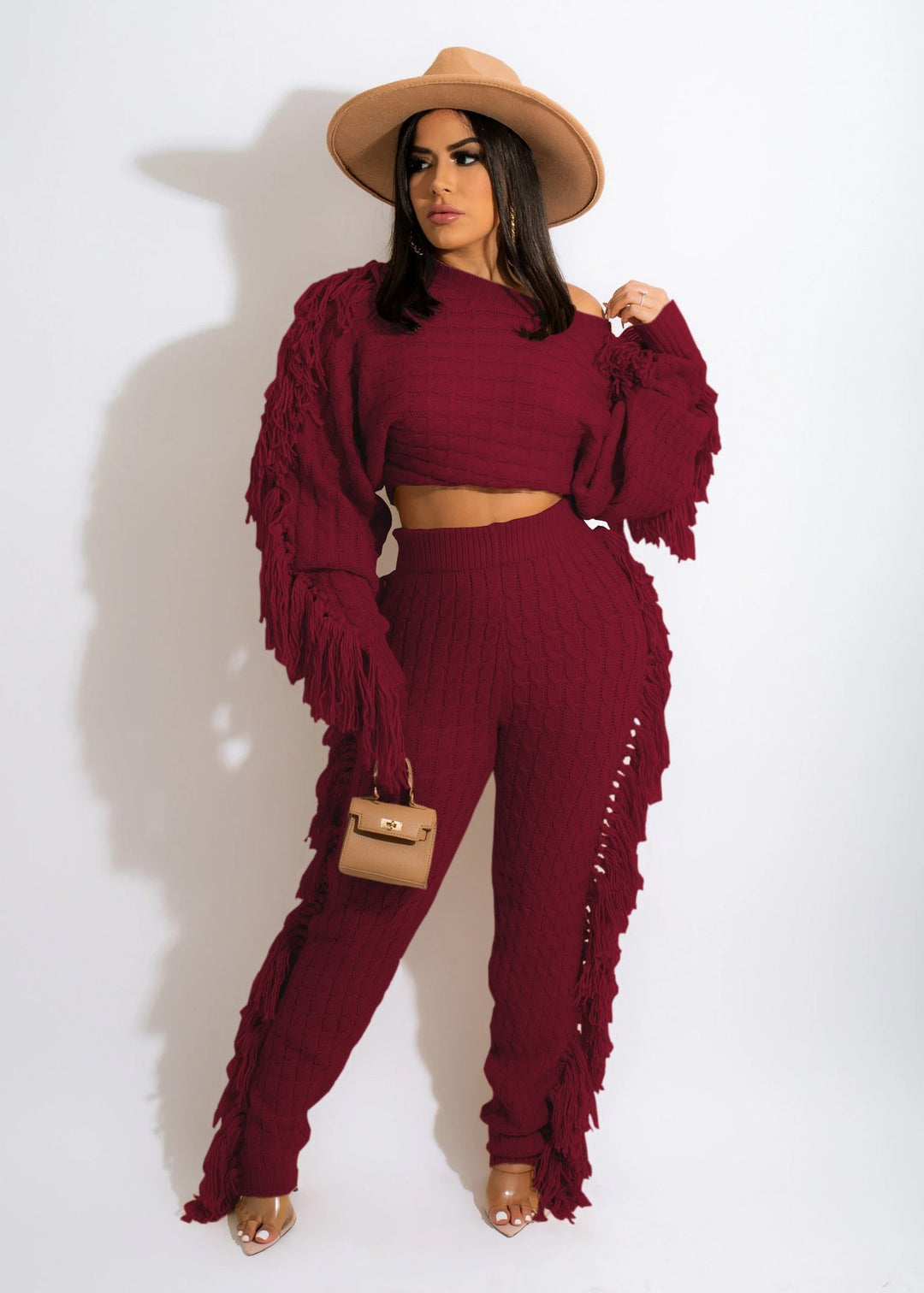 Levoire | Pull À Franges Sexy Deux Pièces