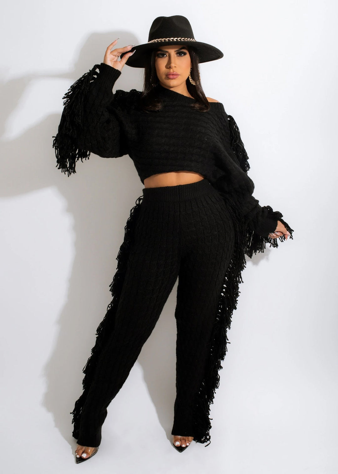 Levoire | Pull À Franges Sexy Deux Pièces