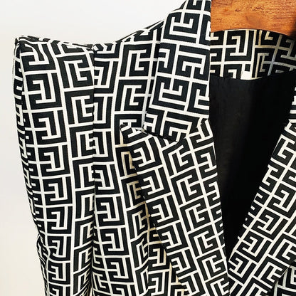 Levoire | Blazer En Jacquard À Bouton Unique