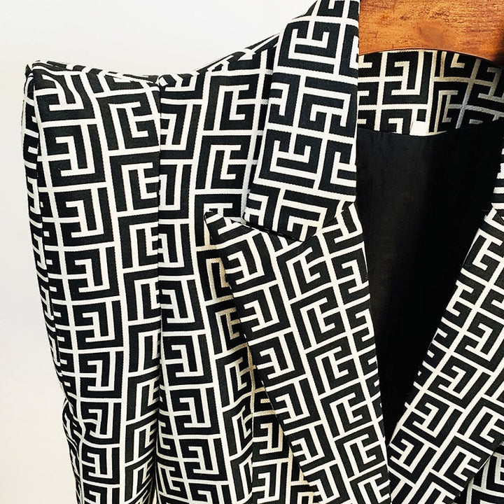 Levoire | Blazer En Jacquard À Bouton Unique