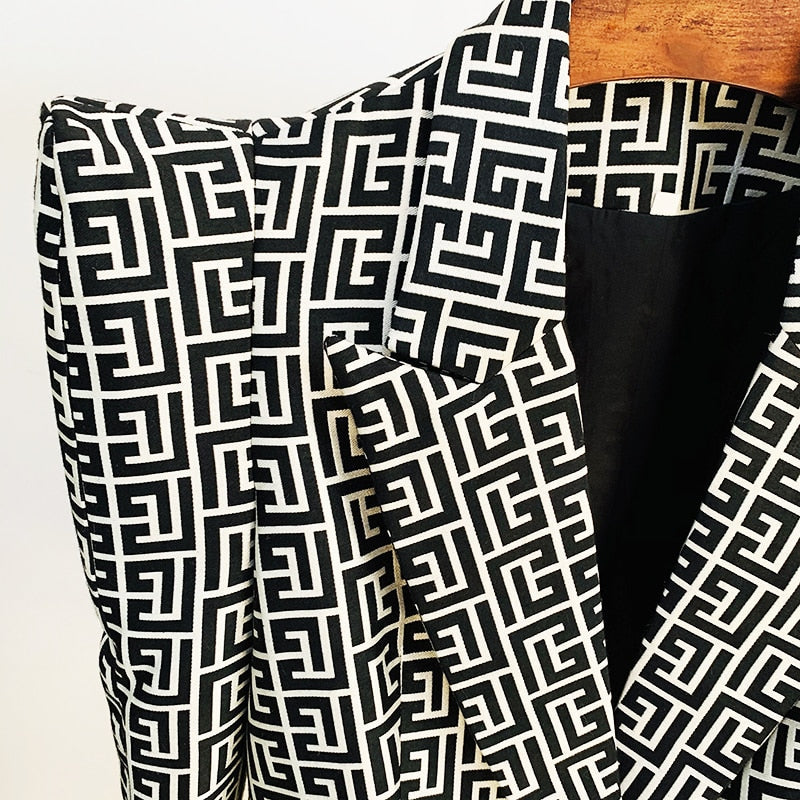 Levoire | Blazer En Jacquard À Bouton Unique