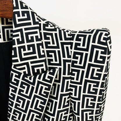 Levoire | Blazer En Jacquard À Bouton Unique