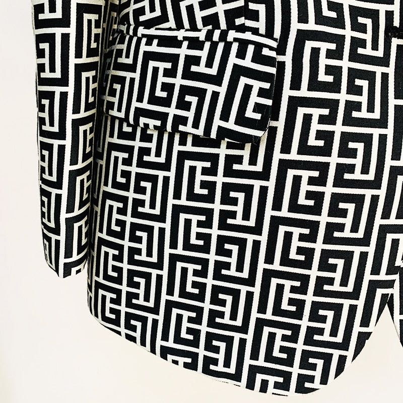 Levoire | Blazer En Jacquard À Bouton Unique