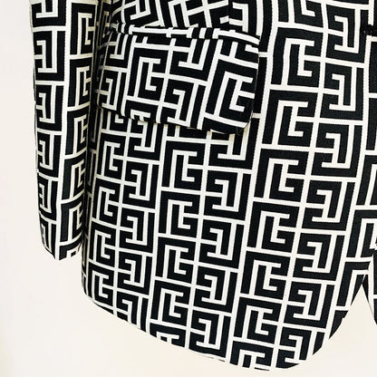 Levoire | Blazer En Jacquard À Bouton Unique