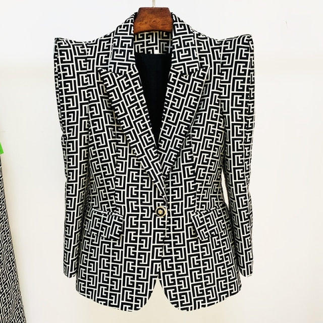 Levoire | Blazer En Jacquard À Bouton Unique Le blazer seulement