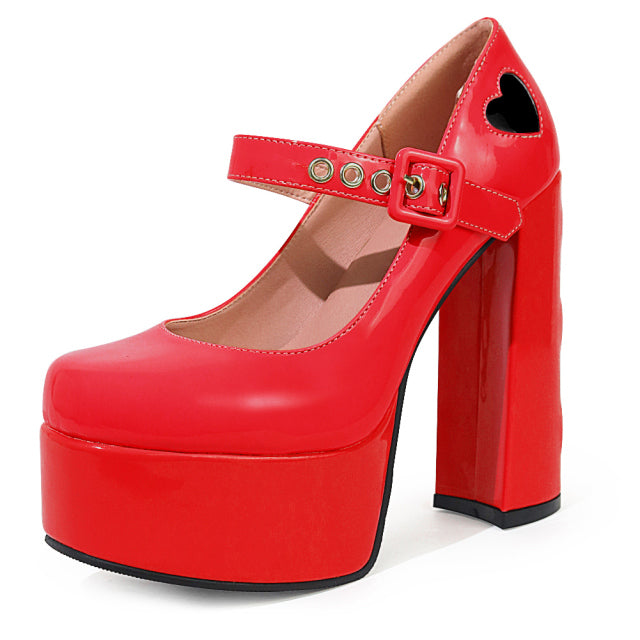 Levoire | Marry Janes Pompes Pour Un Pas Élégant Et Stylé Style rouge 1