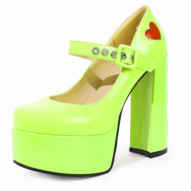 Levoire | Marry Janes Pompes Pour Un Pas Élégant Et Stylé Style vert 1