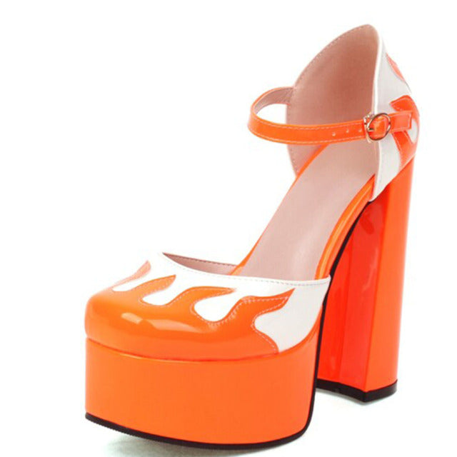 Levoire | Marry Janes Pompes Pour Un Pas Élégant Et Stylé orange stil 4
