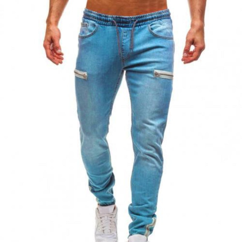 Levoire | Pantalons En Denim Avec Poches Pour Hommes Bleu clair