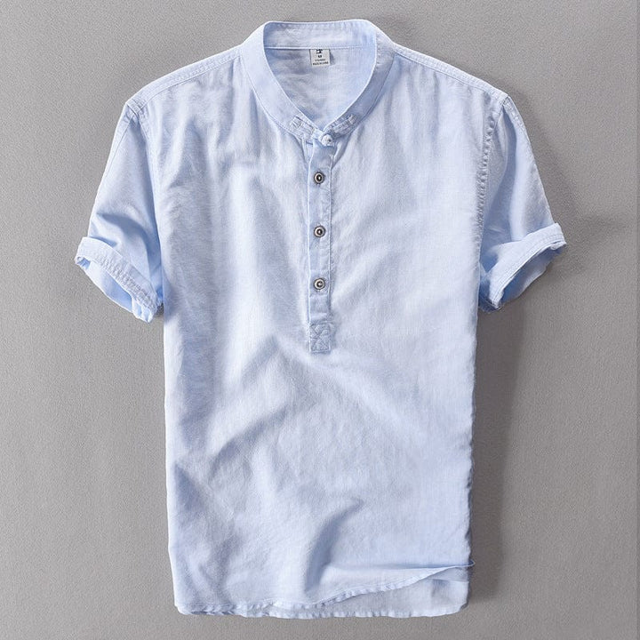 Levoire | Chemise D'Été En Lin Bleu clair