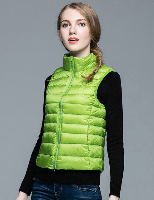 Levoire | Veste Sans Manches Femme | L'hiver Vert Pomme