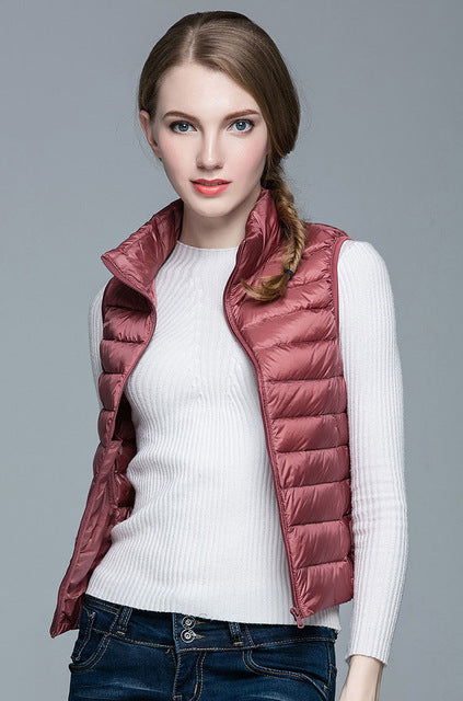 Levoire | Veste Sans Manches Femme | L'hiver Rose Dark
