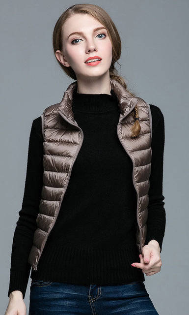Levoire | Veste Sans Manches Femme | L'hiver Beige