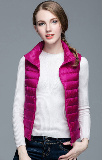 Levoire | Veste Sans Manches Femme | L'hiver Rose Fushia
