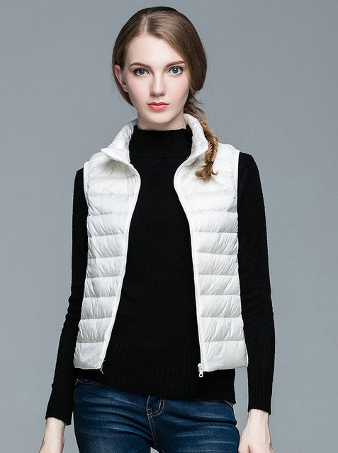 Levoire | Veste Sans Manches Femme | L'hiver Blanc
