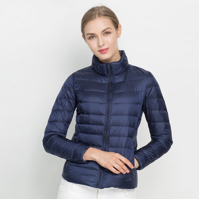 Levoire | Veste En Duvet Légère Avec Élégance Urbaine Marine bleu