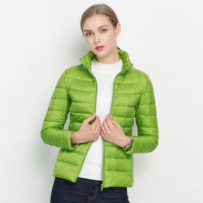 Levoire | Veste En Duvet Légère Avec Élégance Urbaine Vert pomme