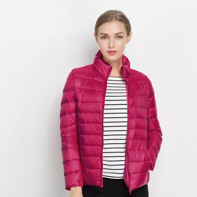 Levoire | Veste En Duvet Légère Avec Élégance Urbaine Fuchsia rose