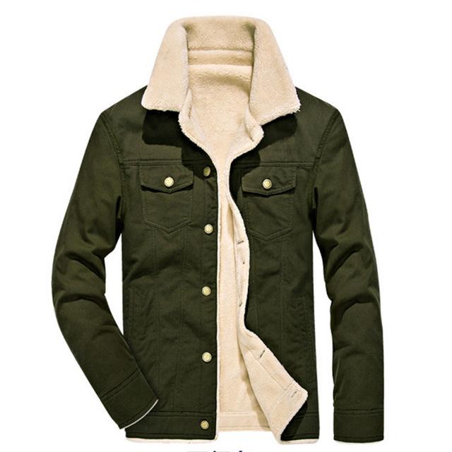 Levoire | Veste Bomber Homme Gefütterte Vert armée