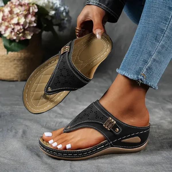Levoire | Chaussures D'Été Orthopédiques Noir