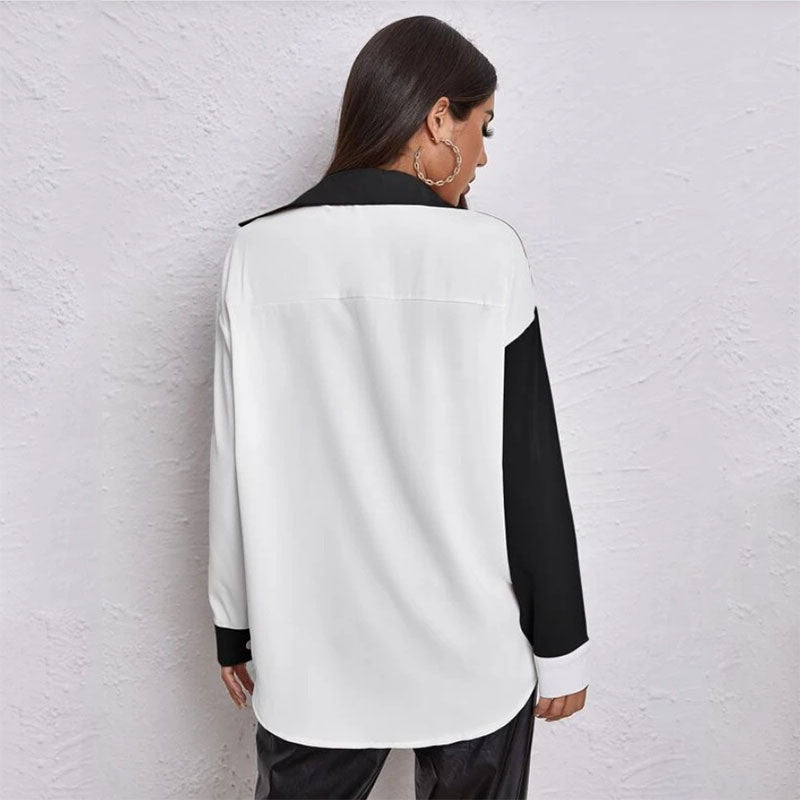 Levoire | longs manches bicolore décontracté