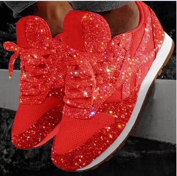 Levoire | chaussures à talons strass et paillettes ROUGE 35