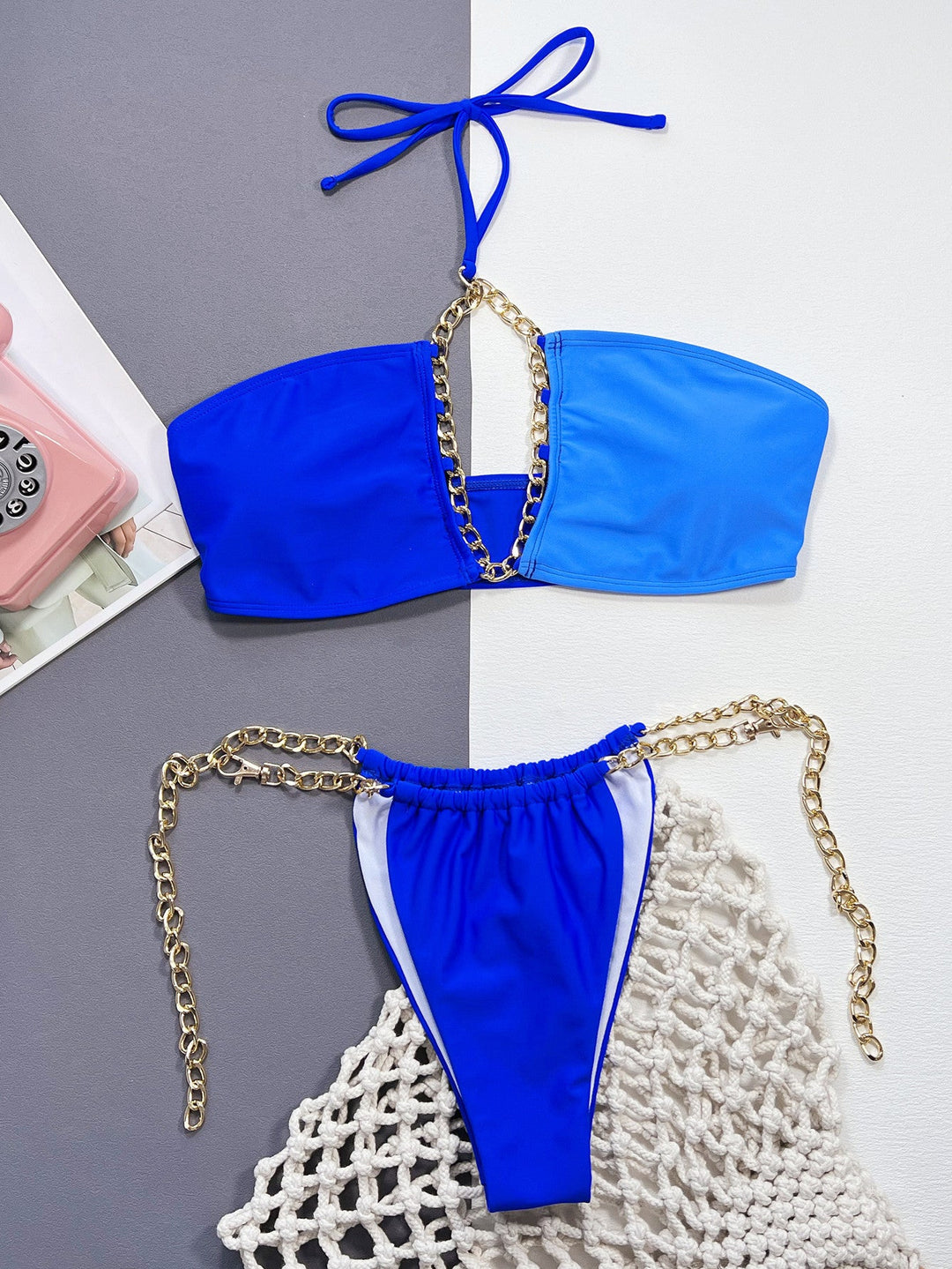 Levoire | Bikini deux pièces à bretelles chaînes