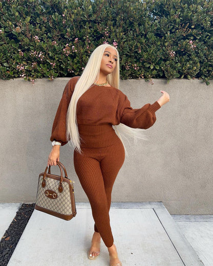 Levoire | top à manches longues pour une robe extensible et leggings assortis