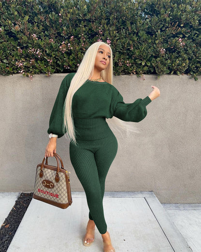 Levoire | top à manches longues pour une robe extensible et leggings assortis