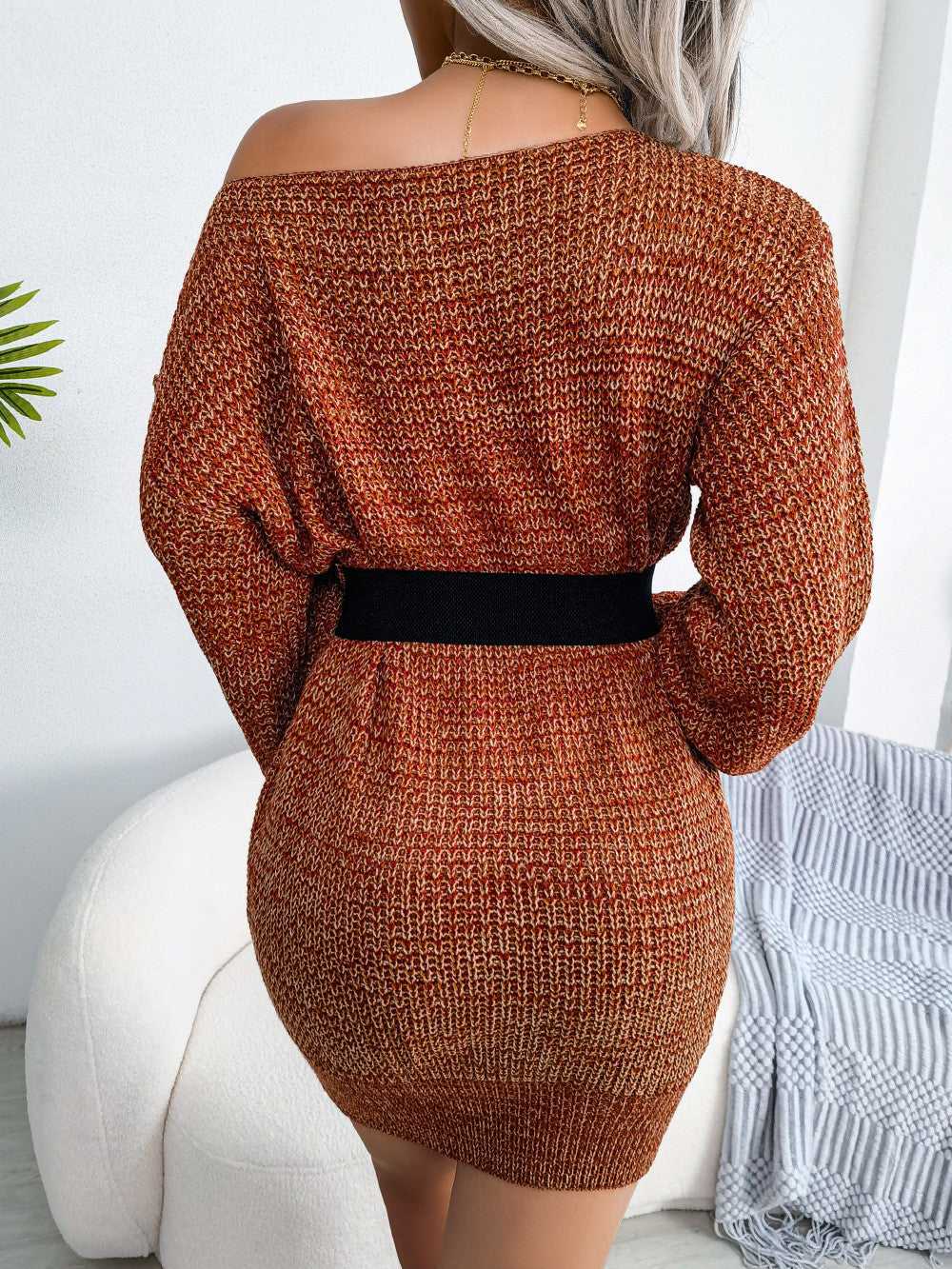 Levoire | Haut en tricot à manches lanternes courtes