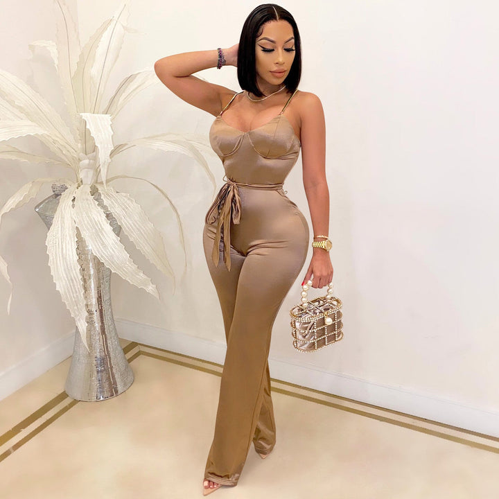 Levoire | haut sans manches et pantalon BEIGE