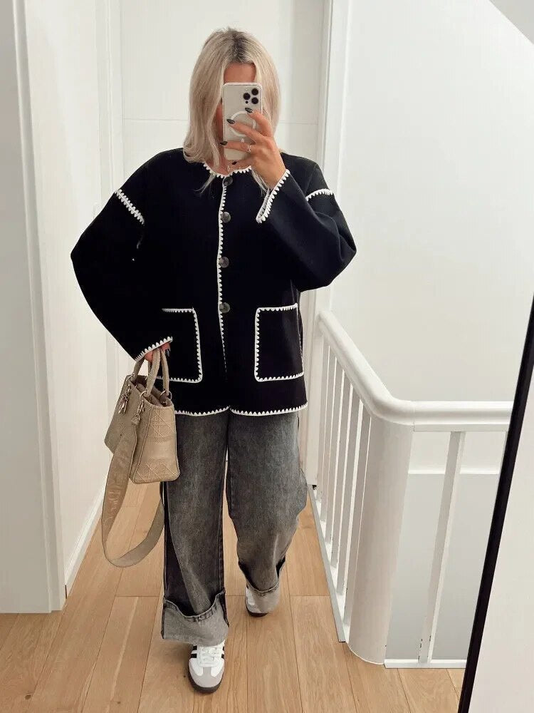 Levoire | Gilet En Tricot Avec Une Allure Luxueuse Noir
