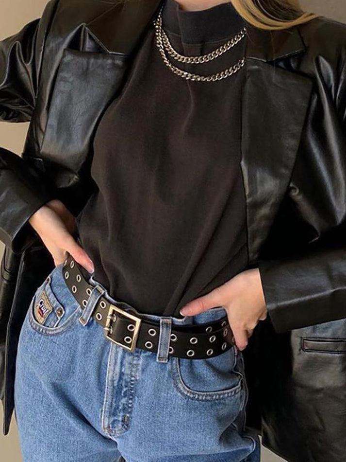 Levoire | Blazer Décontracté En Puleder Noir