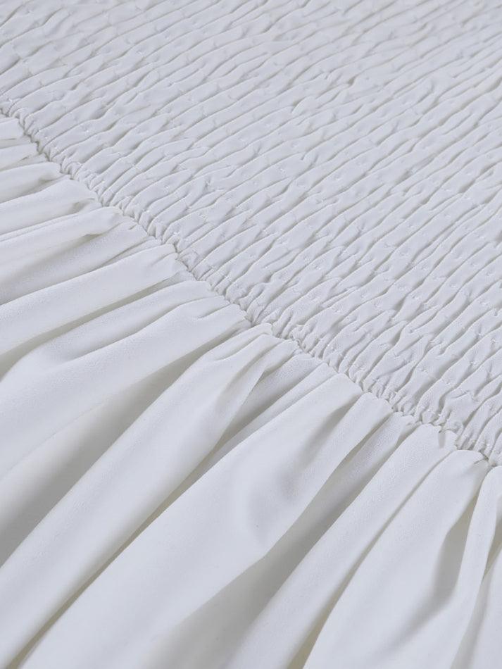 Levoire | Manches Bouffantes Korsatztbindung Robe Mini