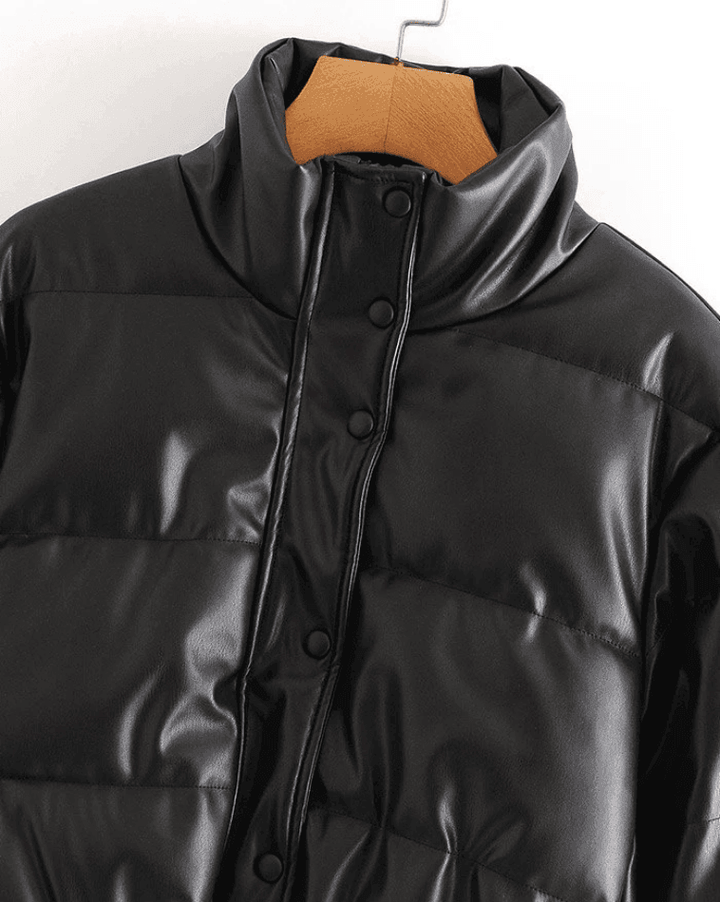 Levoire | Veste Doudoune En Cuir Pu