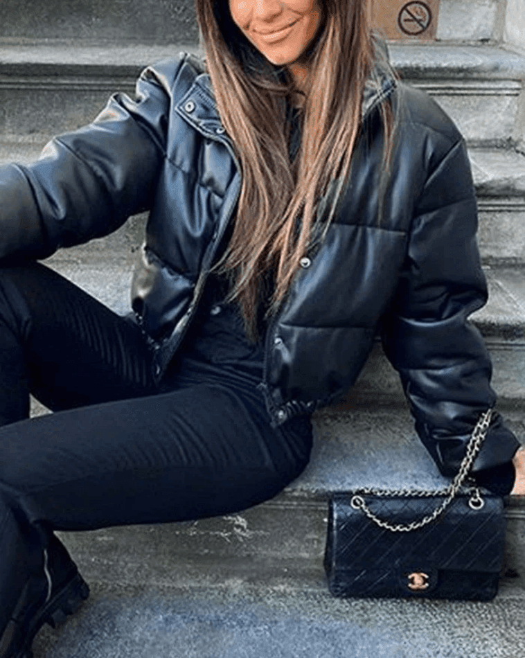 Levoire | Veste Doudoune En Cuir Pu