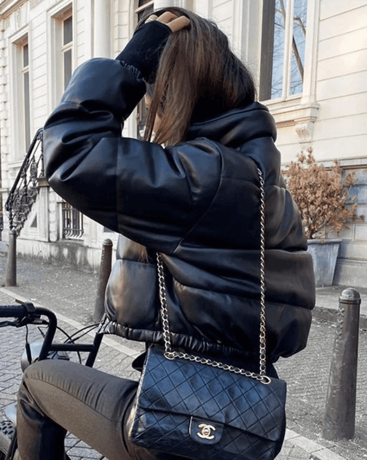 Levoire | Veste Doudoune En Cuir Pu