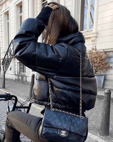 Levoire | Veste Doudoune En Cuir Pu