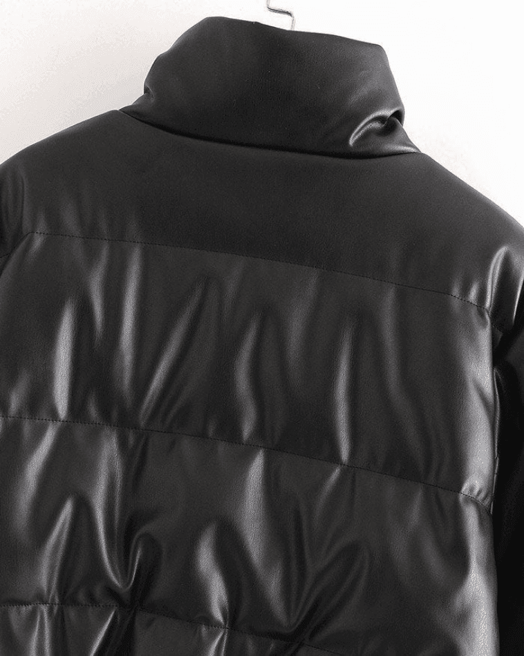 Levoire | Veste Doudoune En Cuir Pu