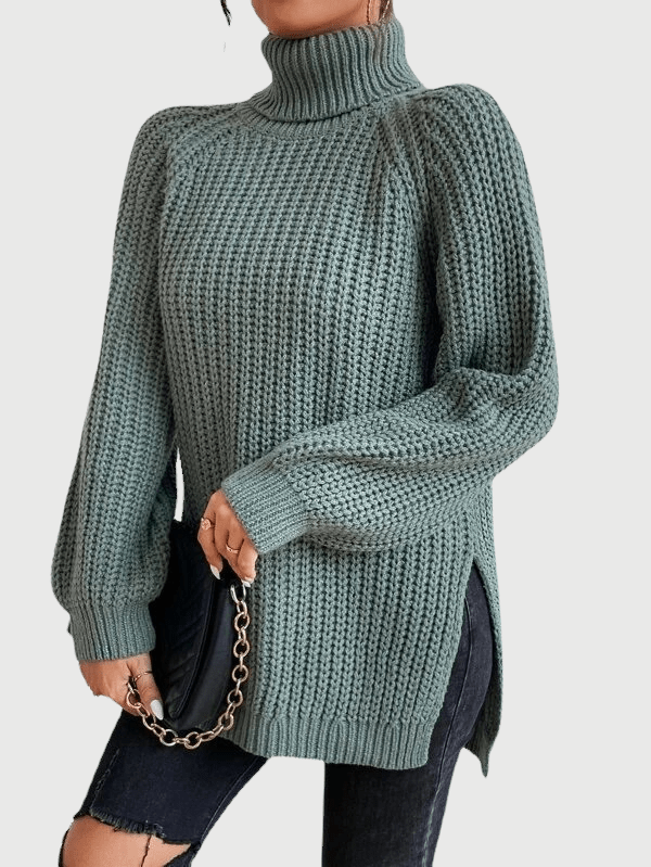 Levoire | Pull À Col Montant Et Fente Pour Femmes