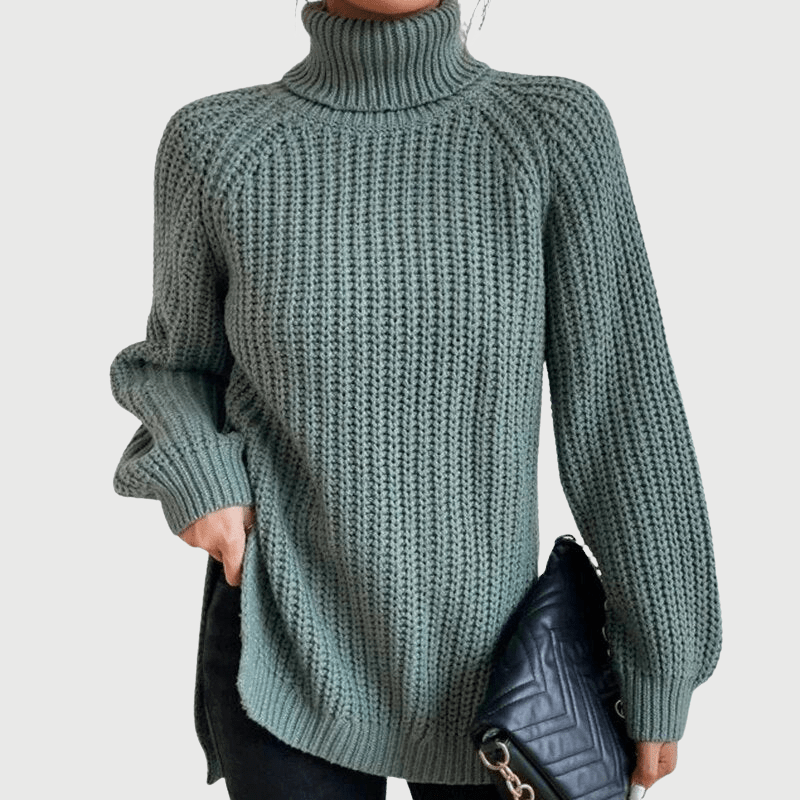 Levoire | Pull À Col Montant Et Fente Pour Femmes